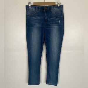 Democracy AB Solution Women's Skinny Jeans Size 8 Distressed Denim Blue